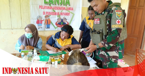 Satgas Yonif 144/Jaya Yudha Gelar Program Lansia Sehat di Papua